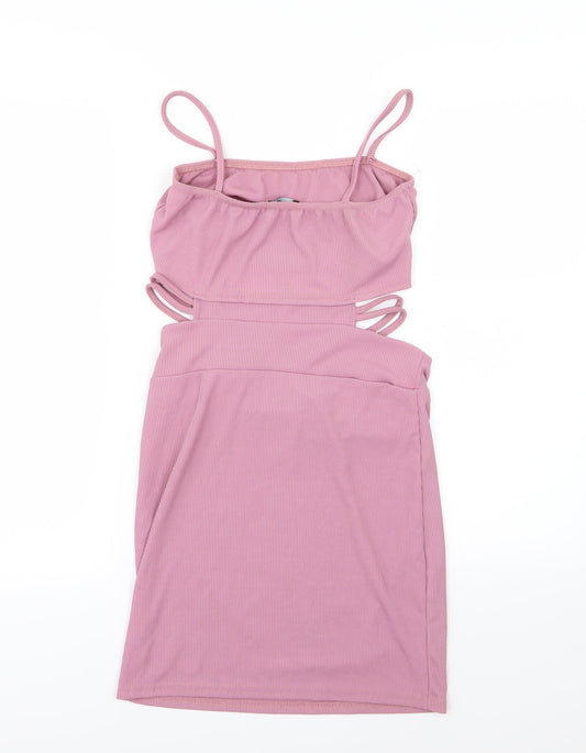 PRETTYLITTLETHING Womens Pink Bodycon Size 12