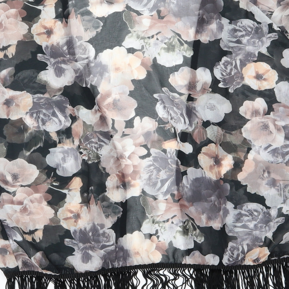 Izabel Womens Multicoloured Floral Chiffon Kimono Blouse Size 10
