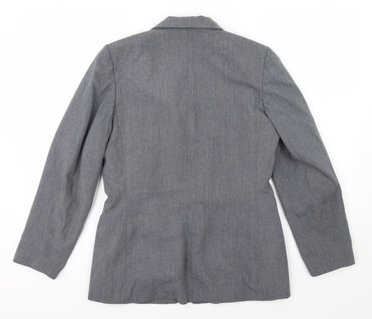 Dorothy Perkins Womens Grey Rayon Jacket Suit Jacket Size 12
