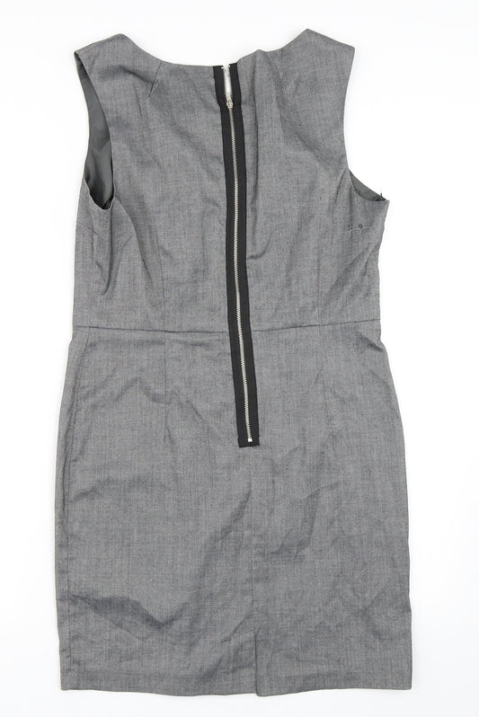 Miss Selfridge Womens Grey Shift Size 14