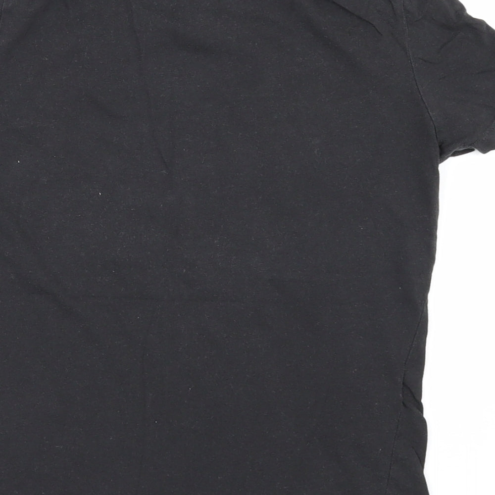 MNG Womens Black Basic T-Shirt Size S