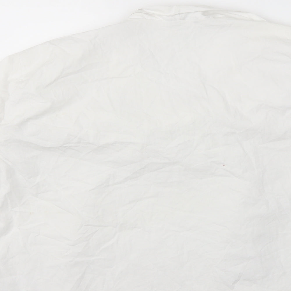 Womens UK Size XL Boohoo White Basic Blouse