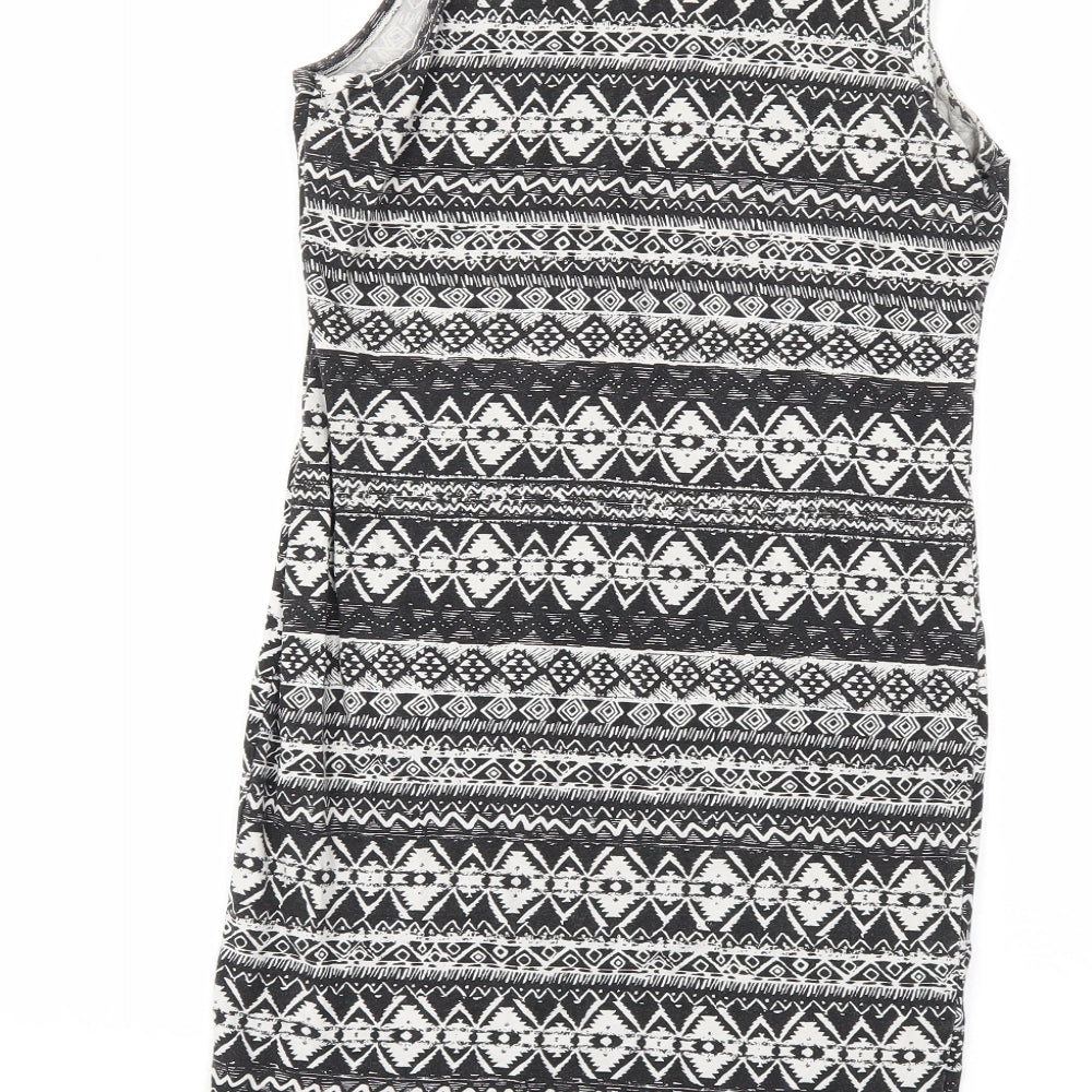 Brand and care label for Atmosphere women’s black bodycon, size UK 8