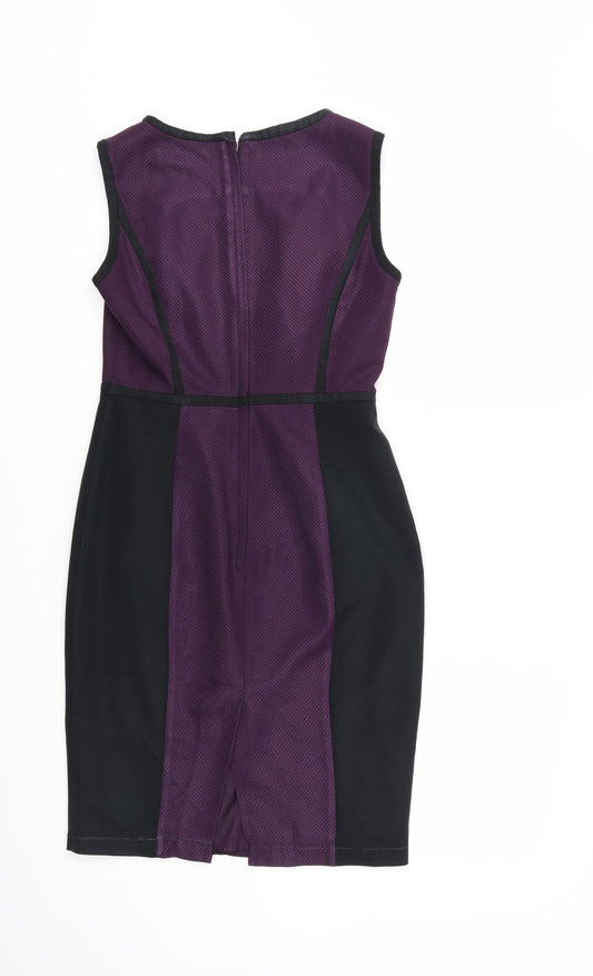 Dorothy Perkins Womens Purple Pencil Dress Size 8