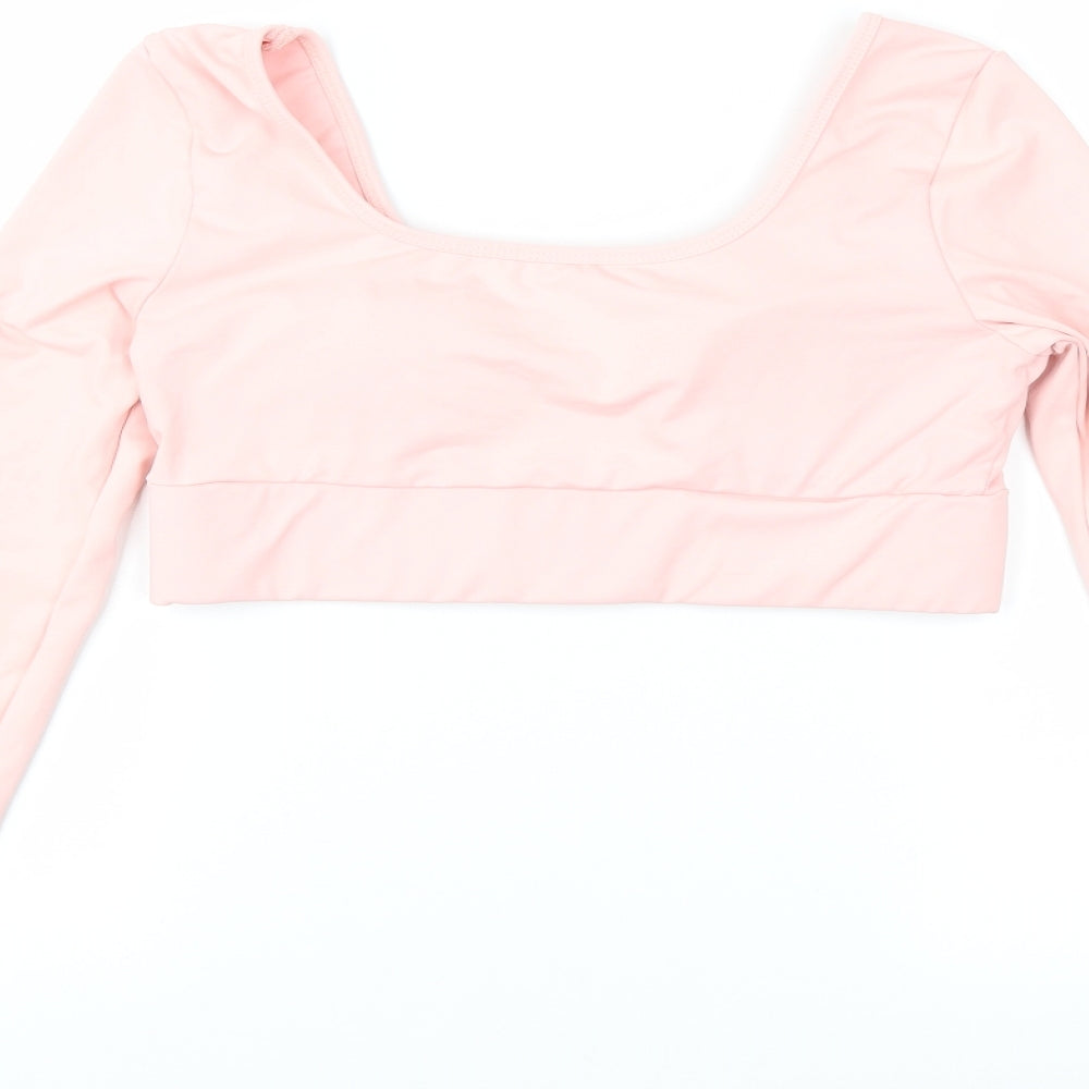 Womens UK Size M Preworn Pink Basic T-Shirt