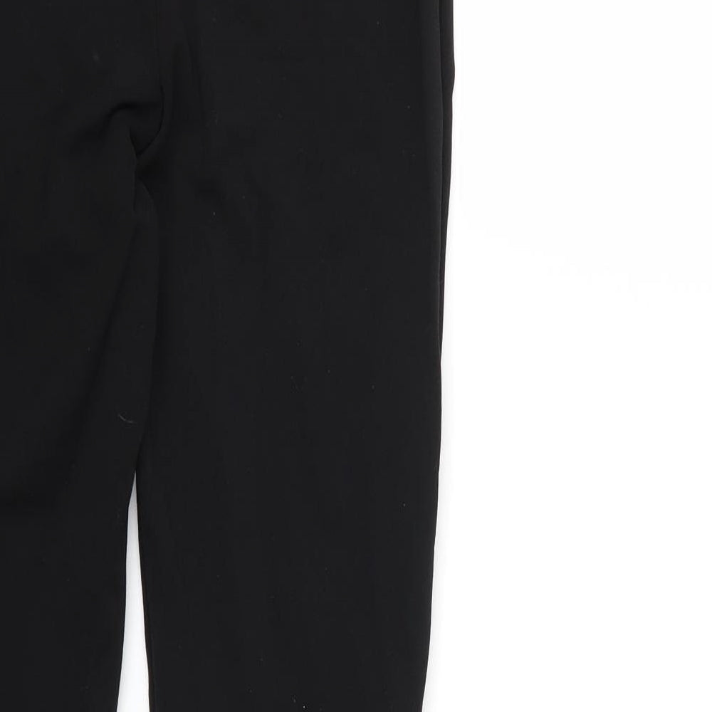 Womens UK Size 10 PRETTYLITTLETHING Regular Fit Black Trousers
