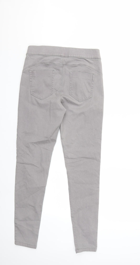 Denim & Co. Womens Green Denim Skinny Jeans Size 10 L28 in