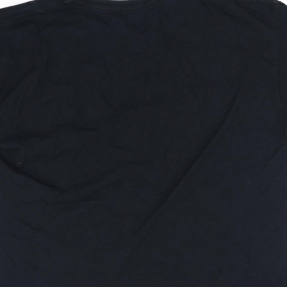 Womens UK Size L Love Island Black Basic T-Shirt