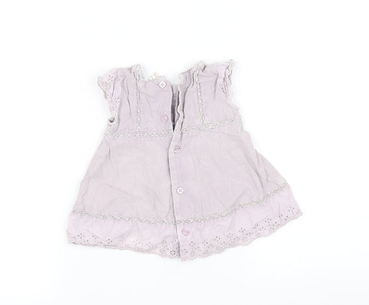 pre worn Girls Purple Houndstooth Fit & Flare Size S