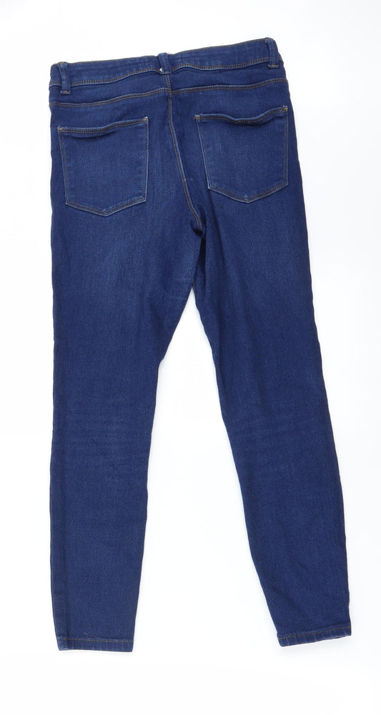 denim co Womens Black Skinny Jeans Size 10 L23 in