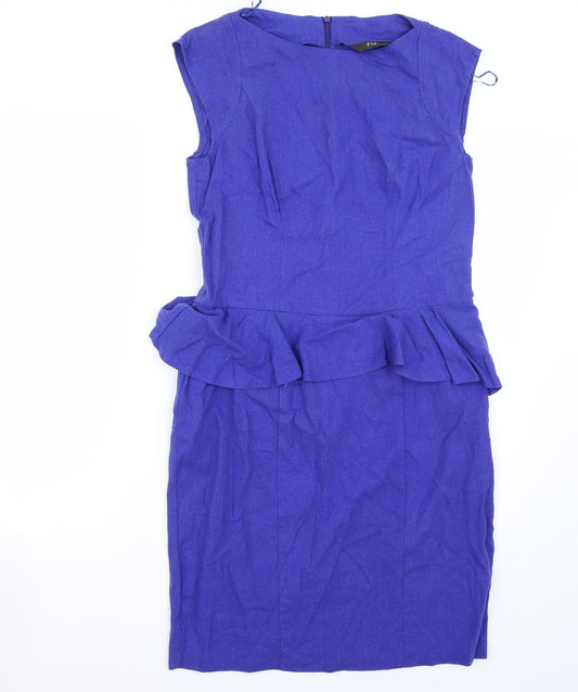 F&F Womens Blue A-Line Size 14