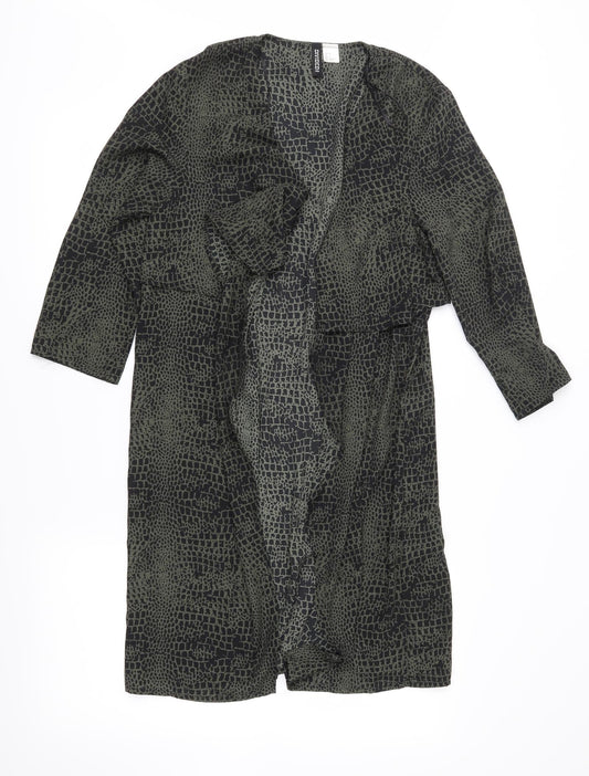Womens UK Size 6 Divided Green Overcoat