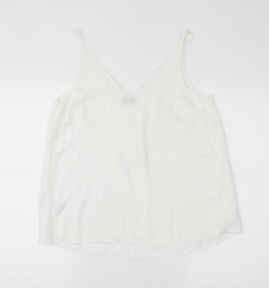 Papaya Womens White Basic Blouse Size 12