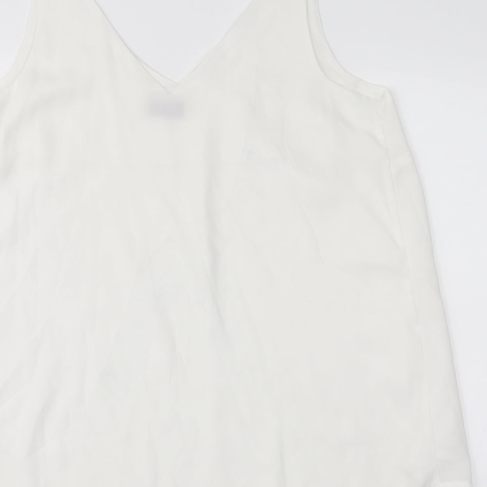 Papaya Womens White Basic Blouse Size 12