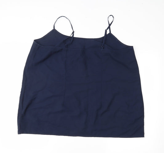 M&S Womens Blue Basic Blouse Size 22