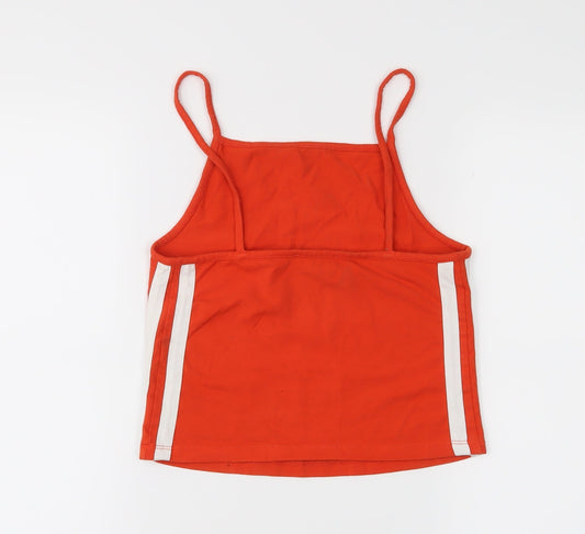 NewLook Womens Orange Cropped Tank Size 6