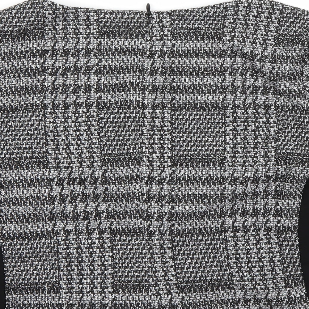 Eliane Rose Womens Black Check Basic Blouse Size S