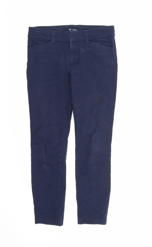 Womens UK Size 4 Gap Regular Fit Skinny Blue Jeans