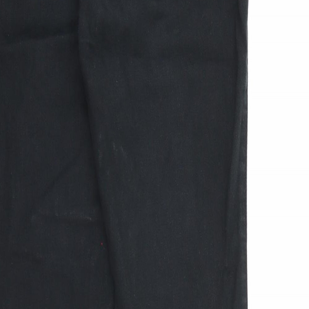 Mens UK Size Sisley Regular Fit Skinny Black Jeans