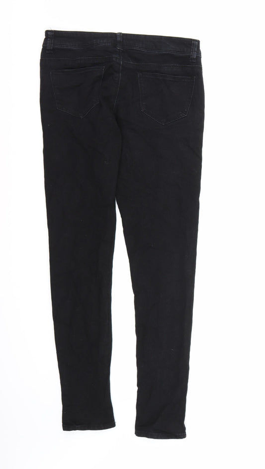 Denim co. Womens Black Denim Straight Jeans Size 10 L30 in