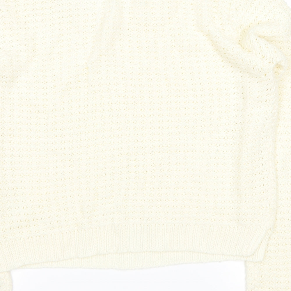 Select Womens White Pullover Jumper Size 16