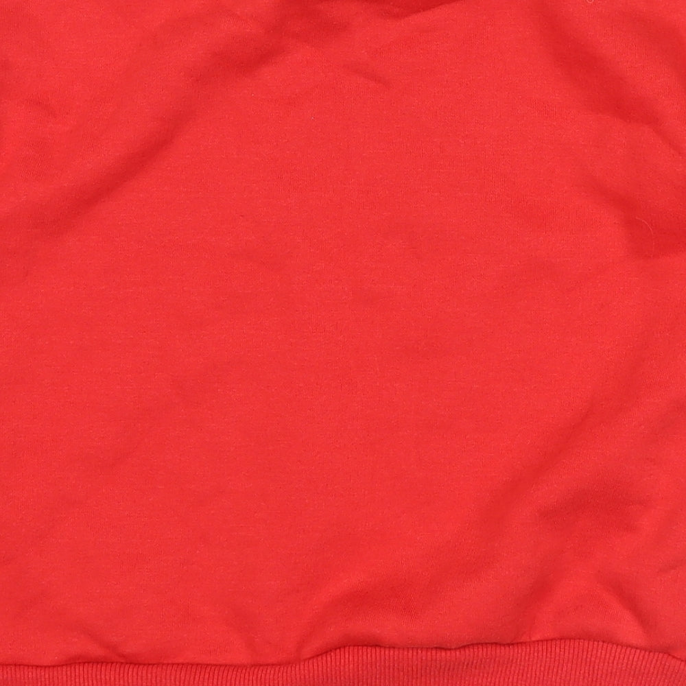 Primark Girls Red Pullover Sweatshirt Size 9-10 Years - mickey christmas