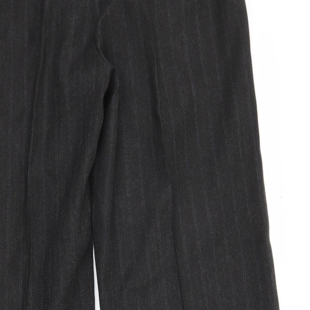 Womens UK Size 12 BHS Regular Fit Black Trousers