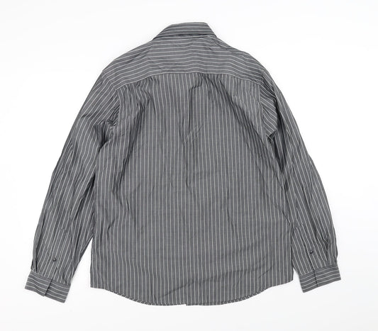 Redhering Mens Black Dress Shirt Size L