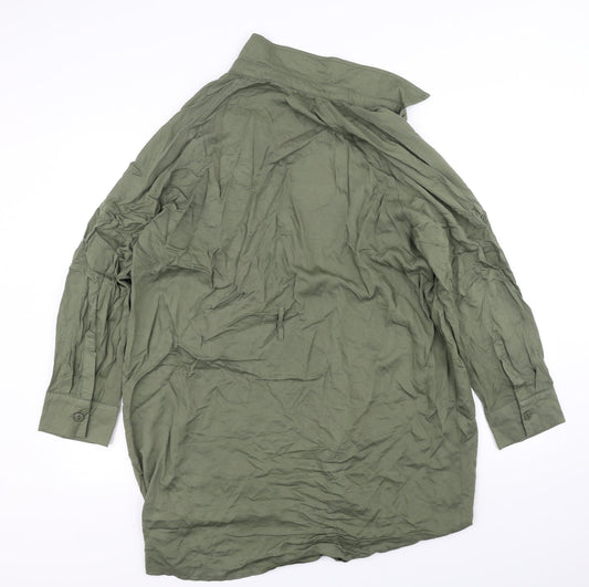 izabel Womens Green Basic Button-Up Size 16