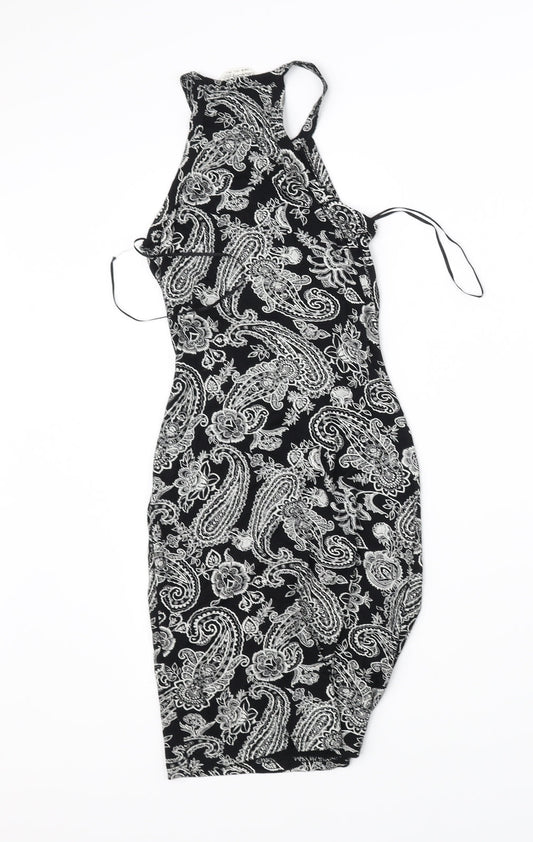 Miss Selfridge Womens Black Pencil Dress Size 6