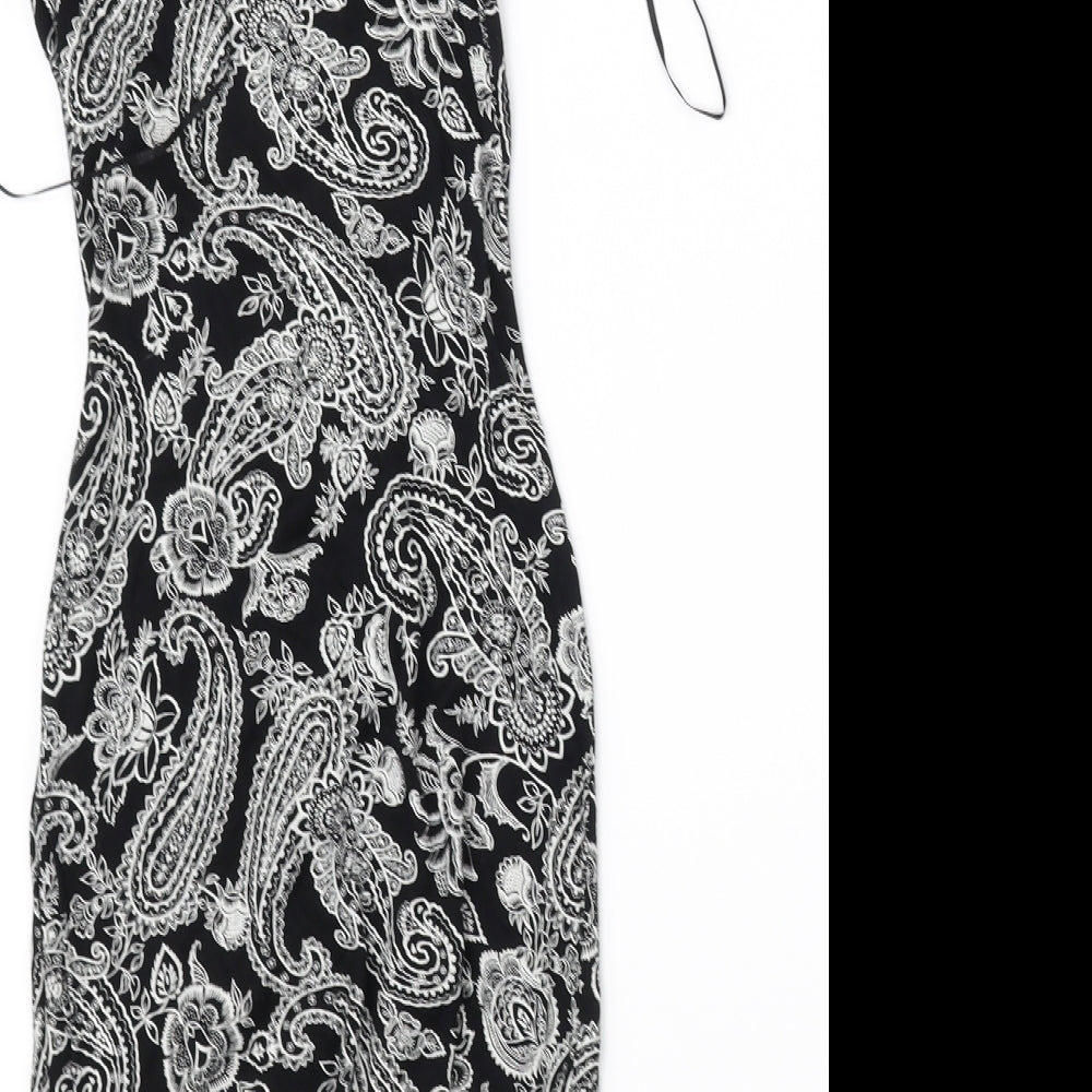 Miss Selfridge Womens Black Pencil Dress Size 6