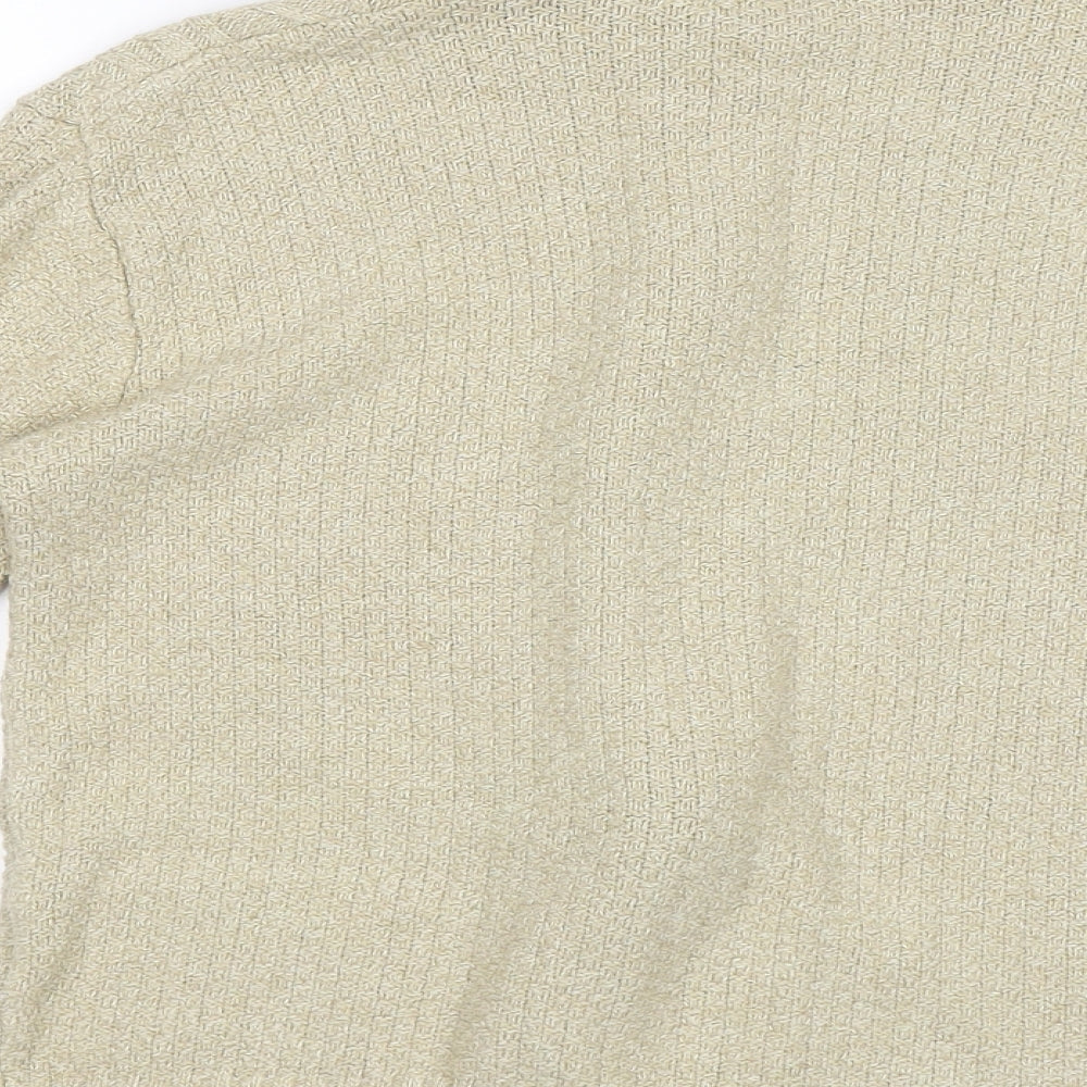 Glimpse Design Womens Beige Cardigan Jumper Size S