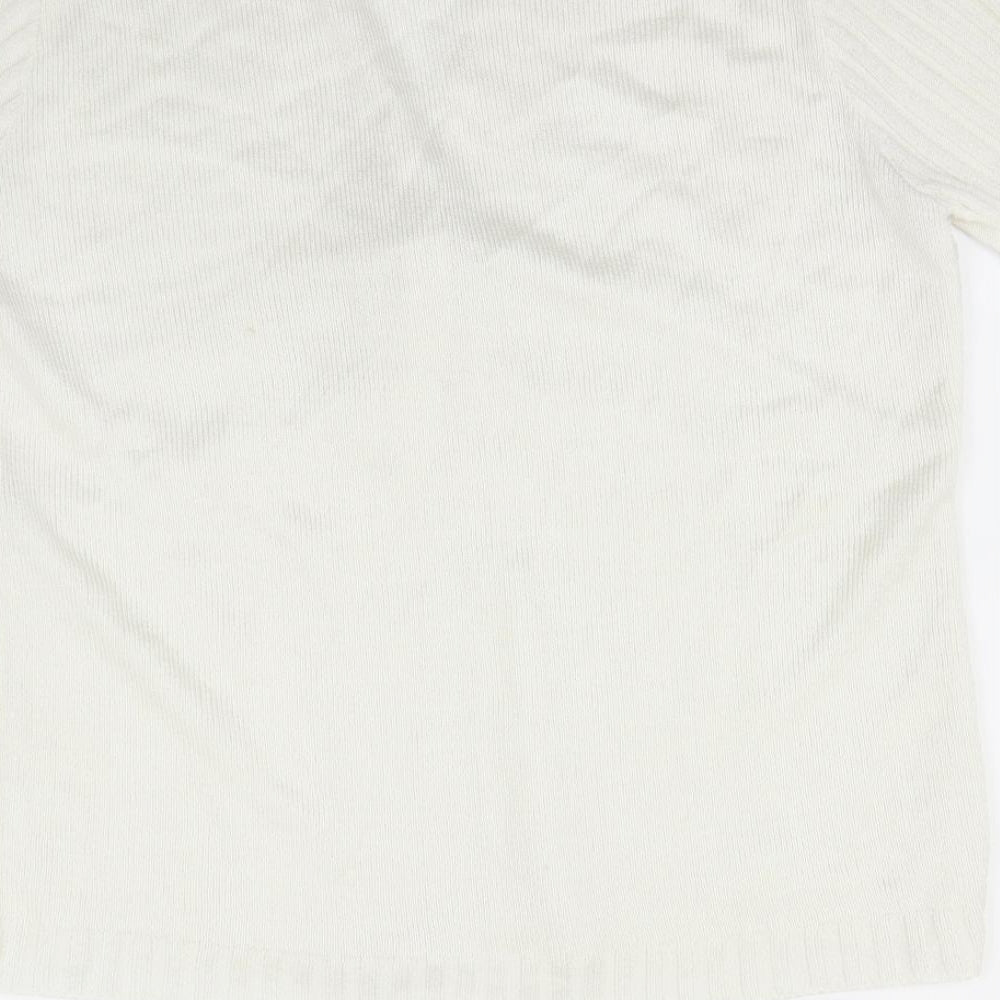 Casamia Womens Ivory Cardigan Jumper Size L
