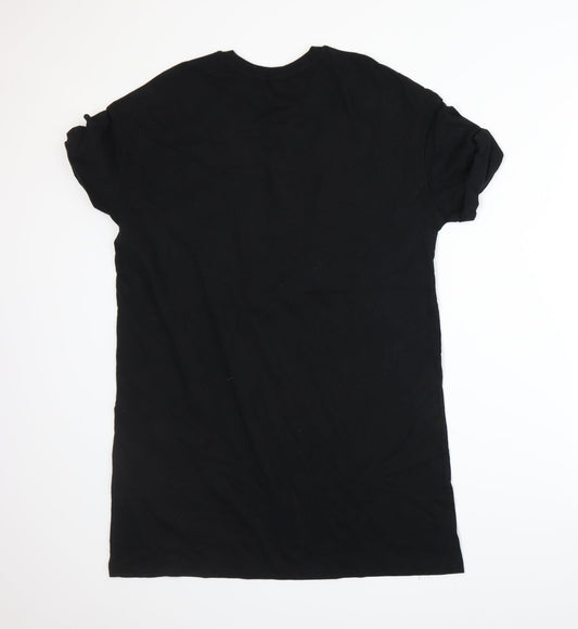 Bershka Womens Black Basic T-Shirt Size S