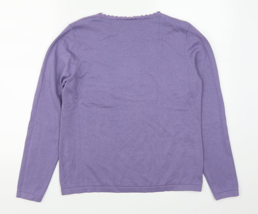 Cotswold Womens Purple Pullover Jumper Size M