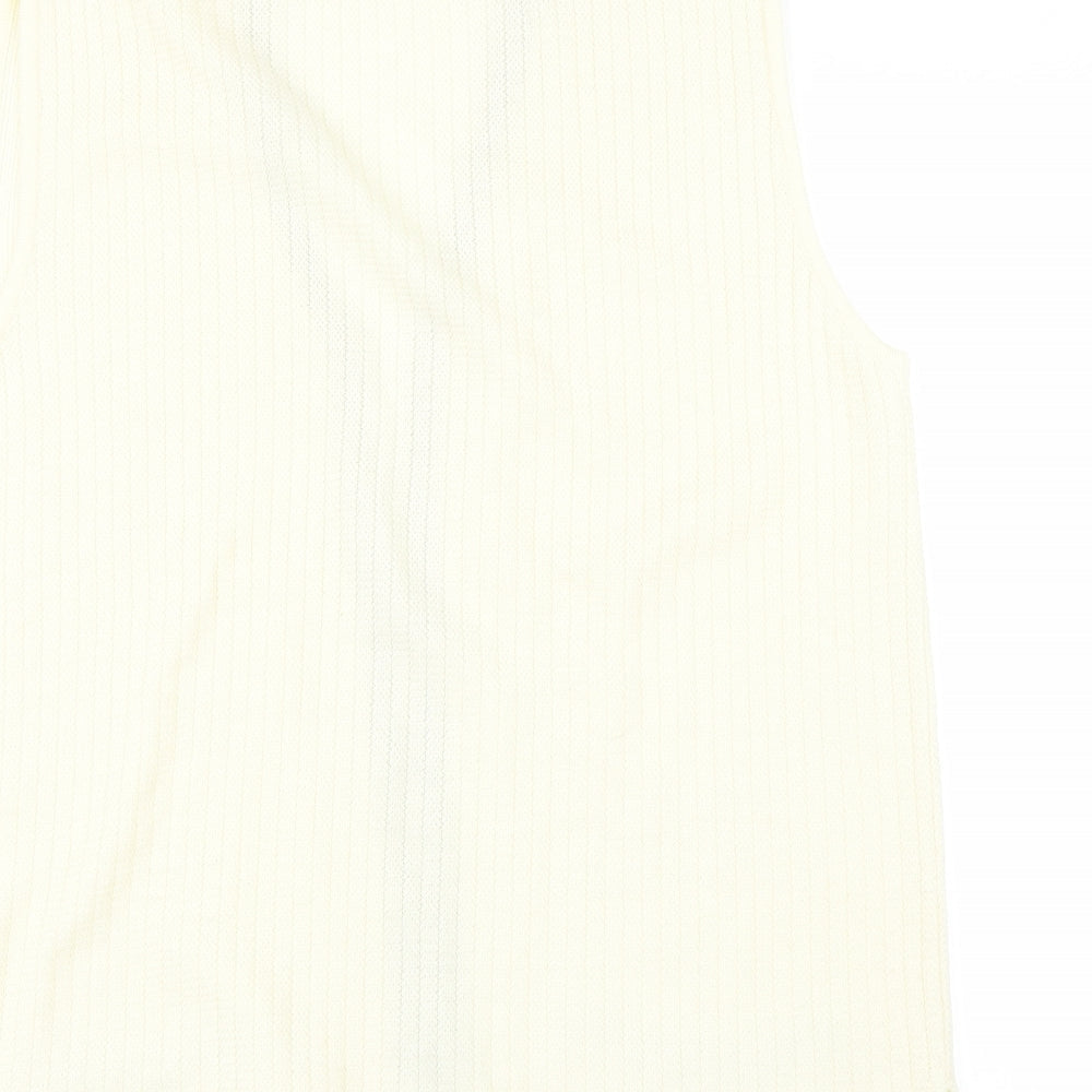 Klassique Womens Yellow Cardigan Jumper Size S