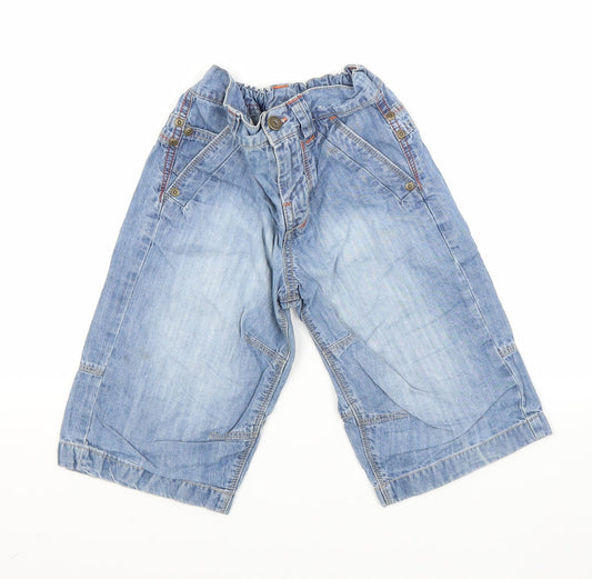 NEXT Boys Blue Denim Wide-Leg Jeans Size 5 Years - Croped