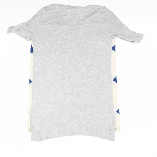 NEXT Womens Grey Floral T-Shirt Dress Size 14