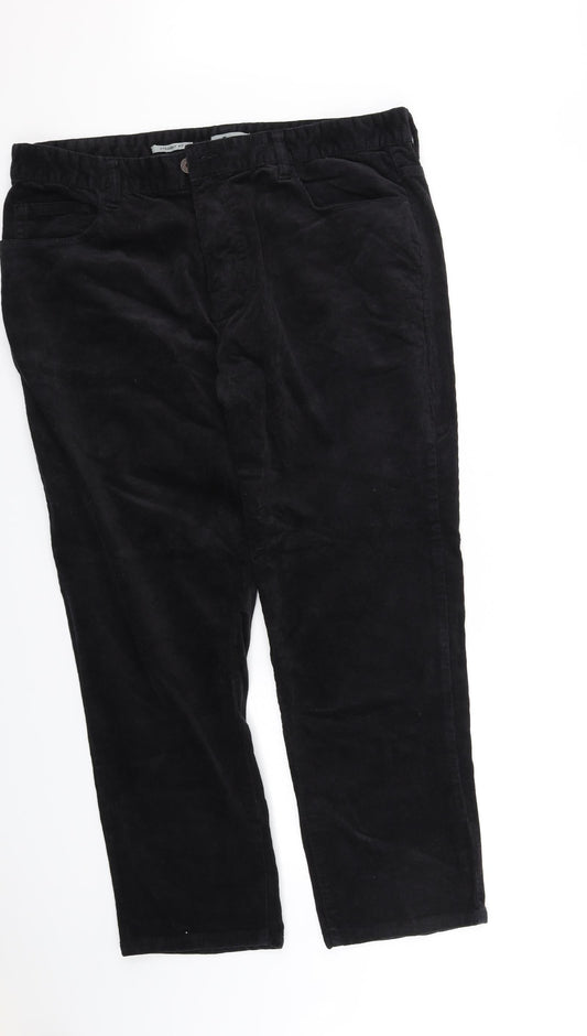 Womens UK Size M tu Regular Fit Black Trousers