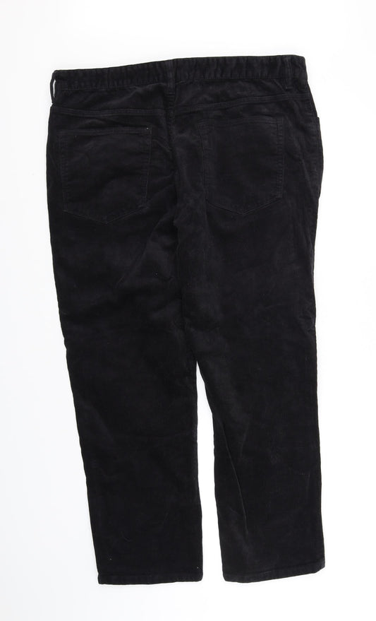 tu Womens Black Trousers Size M L32 in