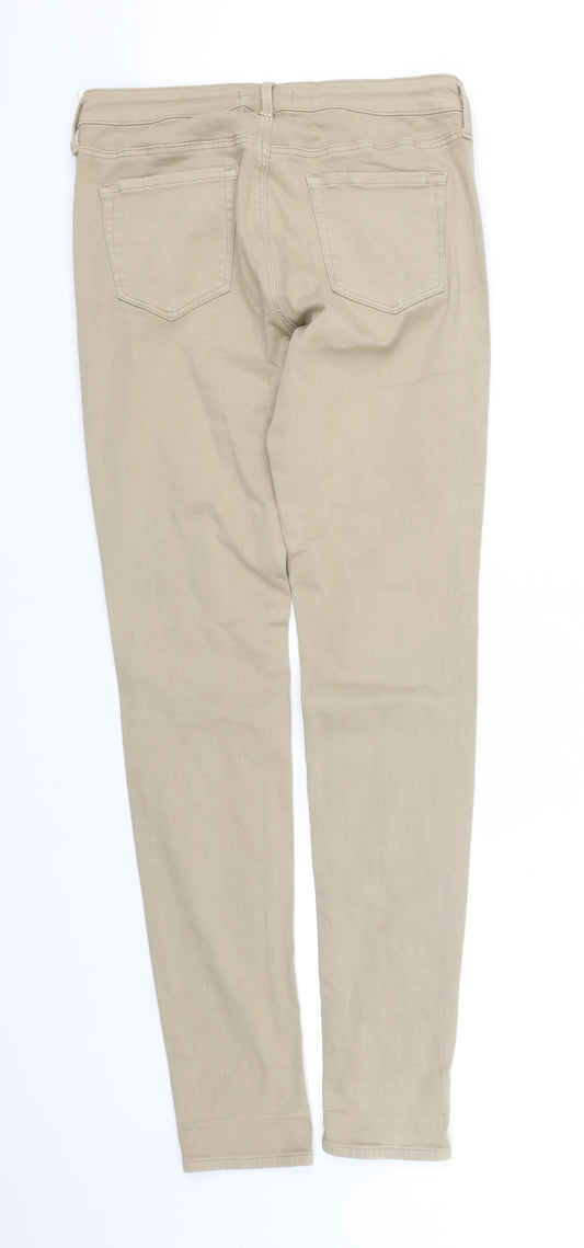 Womens UK Size M pre worn Regular Fit Beige Trousers