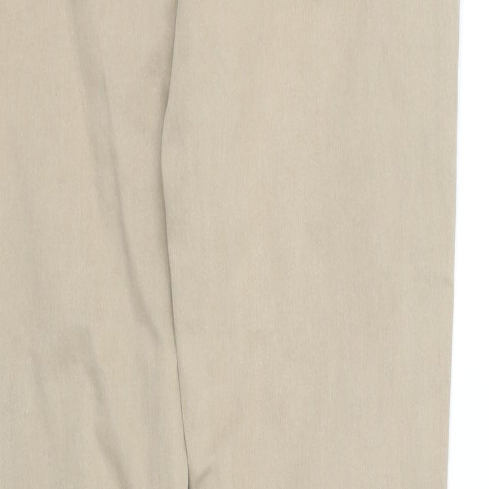 Womens UK Size M pre worn Regular Fit Beige Trousers