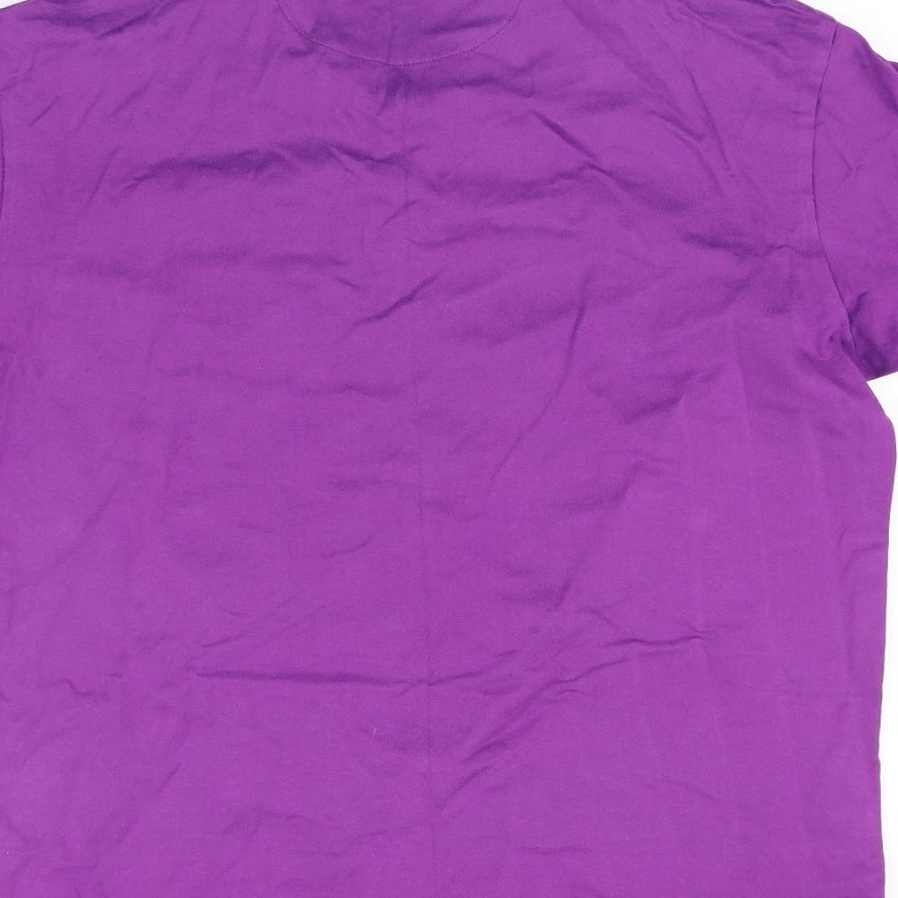 m&s Mens Purple Polo Size M