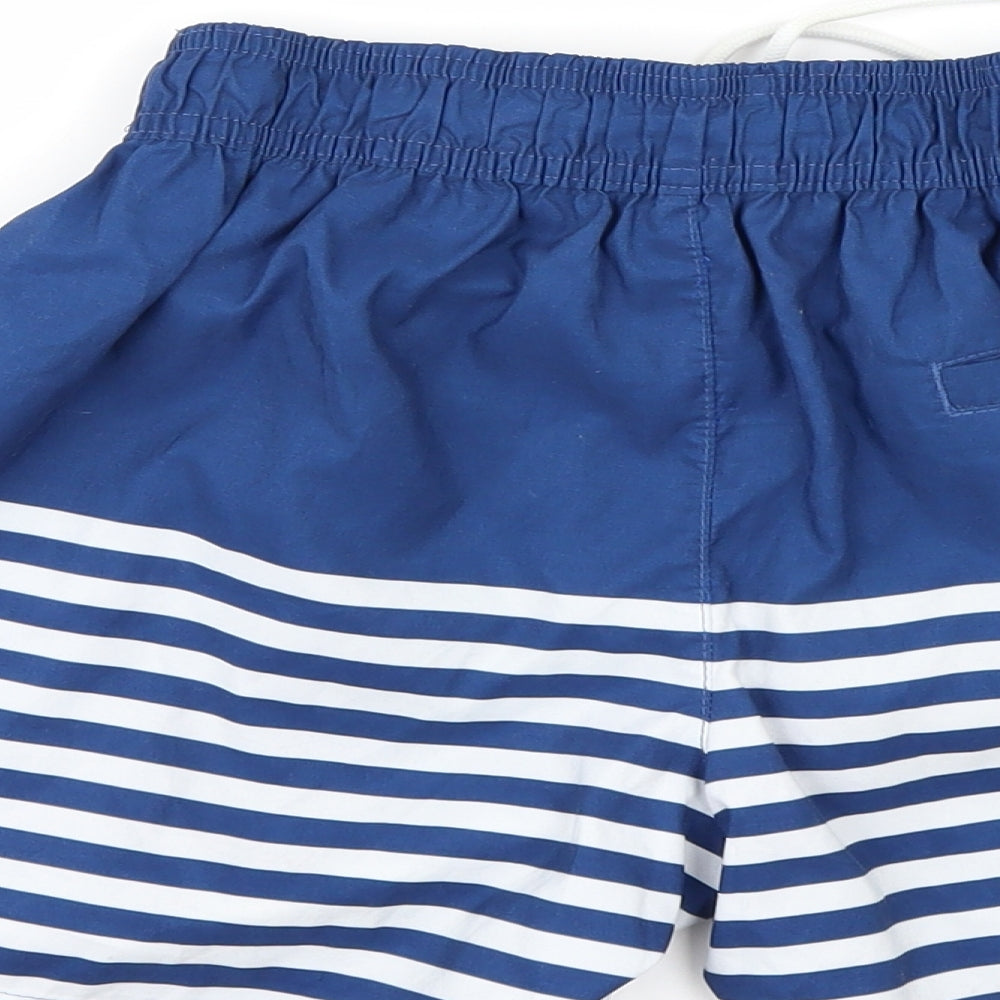 Topman Mens Blue Striped Bermuda Shorts Size XS - swim shorts