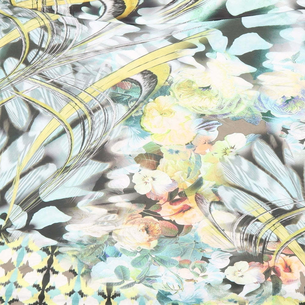 Gerry Weber Womens Grey Floral A-Line Skirt Size 34 in