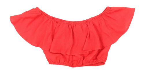 Womens UK Size 6 In the Style Red Basic Tank