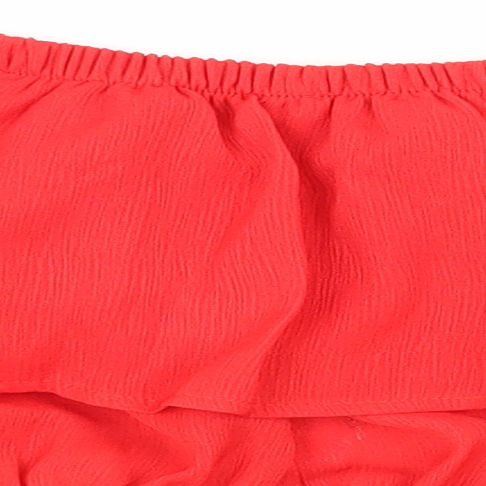 Womens UK Size 6 In the Style Red Basic Tank