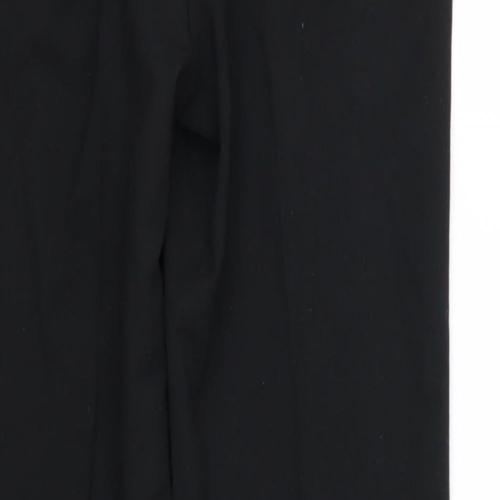 Womens UK Size 12 Per Una Regular Fit Black Trousers