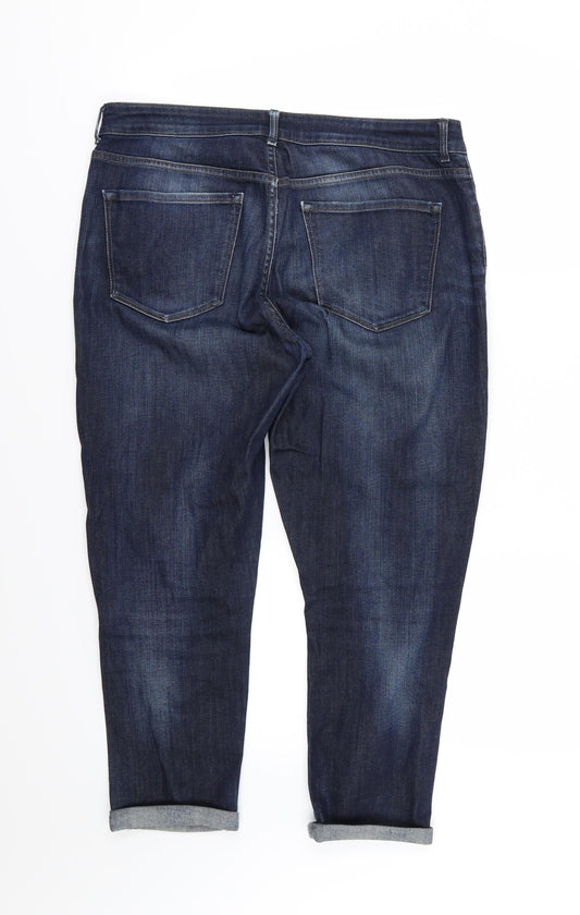 Topshop Womens Blue Denim Skinny Jeans Size 30 in L26 in