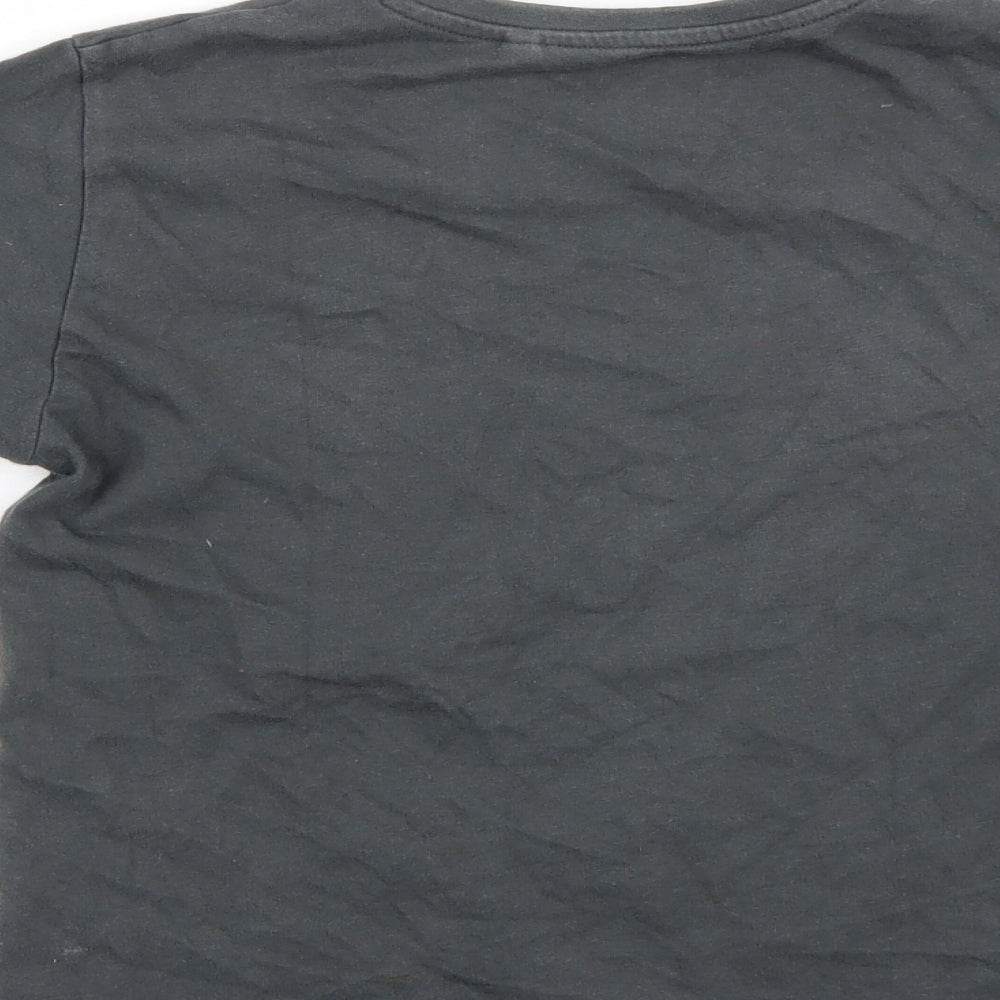 NEXT Girls Grey Rayon Basic T-Shirt Size 8 Years